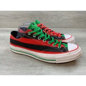 Converse Denim Tears Chuck Men's Low Pan-African Flag Red Black Green 9.5 Shoes